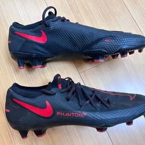 Nike Phantom GT Black and Red Soccer Cleats